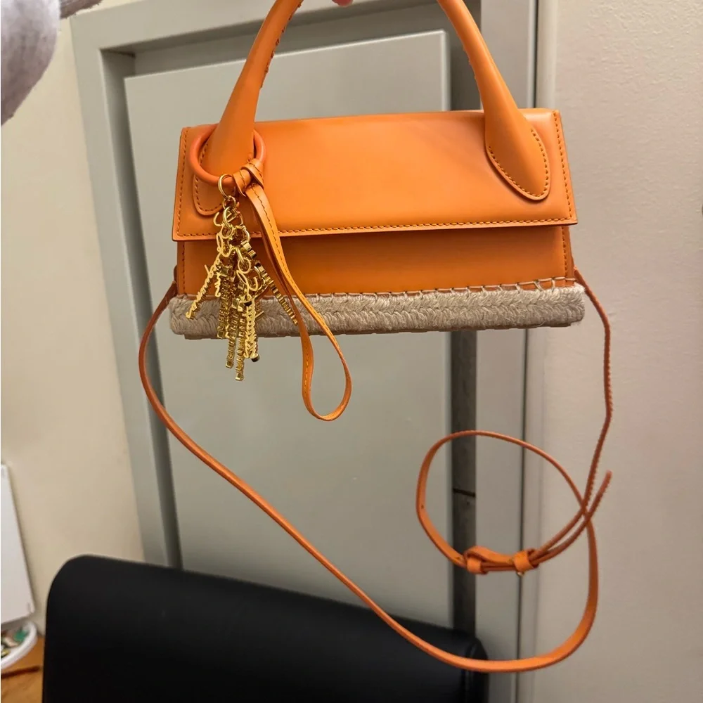 Jacquemus Orange Le Chiquito Long Cordao Bag - Picture 2 of 16